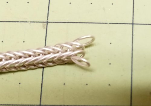 Judy Larson's Double Foxtail Chain - , Wire Jewelry Design, Making Chain, Chain Making , Loops, Wire Loop, Wrapped Wire Loop, Do not flatten the U completely with soft jaw pliers